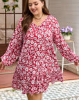 Georgina Balloon Sleeve Relaxed PLUS Dress