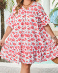 Zariah Ruffled Half Sleeve PLUS Dress