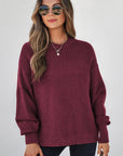 Julietta Mixed Textured Knitted Sweater