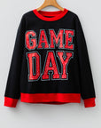 GAME DAY Varsity Stripe Crewneck Sweatshirt