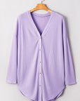 Rosie Waffle Knit Front PLUS Cardigan
