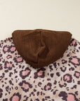 Scarlett Print Knit Patchwork Hoodie