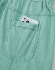 Brittany Mineral Wash Exposed Seam Drawstring Cargo Pants