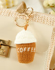 Lily Crochet Coffee Pendent Keychain
