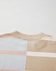 Jream Stripe Colorblock Oversized Sweater
