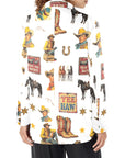 Baha Ranch Vintage Cowboy Collage Western Women's Blazer