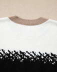 Sophia Pattern Drop Shoulder Sweater