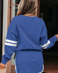 Varsity Stripe Pullover and Mini Skirt Set