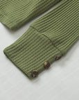 Anahi Textured Knit Cuffs Long Sleeve Top