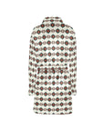 White Aztec Women's Western Bath Robe
