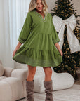 Patara Sleeve Tiered Mini Dress