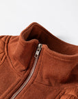 Yavita Half Zipped Loose Sweatshirt