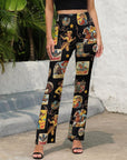 Baha Ranch Vintage Cowgirl Collage Western Flare Pants