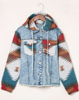 Emily Print Frayed Hem Jacket