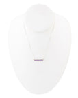 Dainty Amethyst Bar Necklace