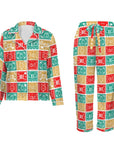 Baha Ranch Colores De Mexico Picado Womens Satin Pajamas