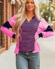 Haven Stripe Loose Fit Long Sleeve Top