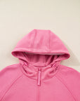 Solid Zip Up Hoodie and Pants Set