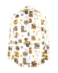 Baha Ranch Vintage Cowgirl Collage Women's Western Blazer in White