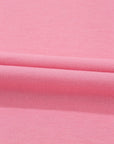 Colorblock 3/4 Sleeve Raw Seam High-Low Top
