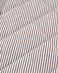 Plus Size Stripe Quilted Snap Button Vest