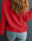 Ocean Patched Pattern Festive Sweatshirt
