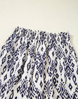 Boho Smocked High Waist Wide Leg Pants