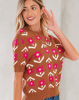 Karla Short Puff Sleeve Sweater