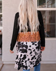 Madison Patchwork Open Front Cardigan