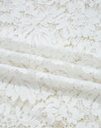 Solid Lace Crochet Bell Sleeve Blouse