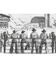 Cowboy Ranch Window Curtain 52"x63" Made in America