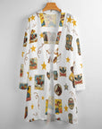 Baha Ranch Vintage Cowgirl Collage Western Lightweight Cardigan