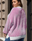 Aria Contrast Edge Loose Sweater