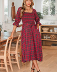 Jazmin Waist Flared Midi Dress