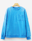 Adalynn Seam Double Patched Pullover