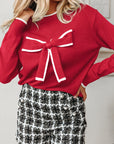 Malaysia accent Holiday Cropped Sweater