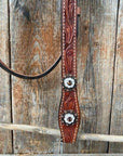 Medium Oil Floral Pearl Browband/Breastcollar Tack Set