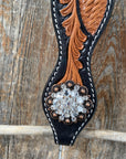 Leaf Scalloped Clear One Ear & Breastcollar