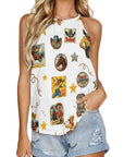 Baha Ranch Vintage Cowgirl Collage Western Tank Top