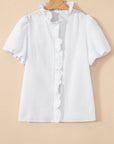Hallie Short Bubble Sleeve Shirt