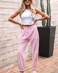 Noor Solid Color Jogger Pants