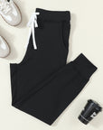River Drawstring Waist Pocketed Leggings