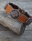 DC21 - Light Oil Leather Dog Collar 18" to 22" W166L
