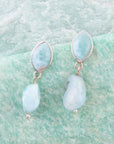 Dolce Blue Larimar and Sterling Silver Drop Earrings