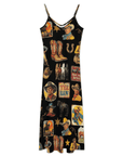 Baha Ranch Vintage Cowboy Collage Western Sun Dress
