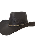 Durango Black - Straw Shantung