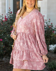 Miracle Surplice Tiered Ruffled PLUS Dress
