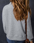 Saige Half Zipper Collared Sweatshirt