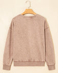 SAVED BY GRACE Embroidered Mineral Wash Sweatshirt