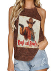 Baha Ranch Rough and Rowdy Vintage Western Tank